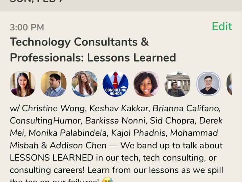 Technology Consultants & Professionals: Lessons&nbsp;Learned
